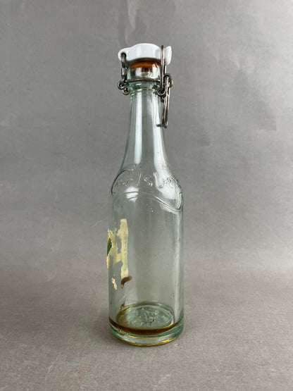 WW2 Dansk Carlsberg Flaske med Solhjul og etikette. Original.