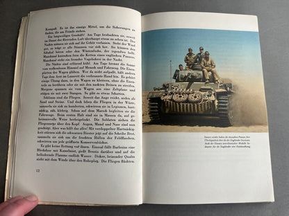 WW2 Tysk Bog om Afrikakorpset. Gode billeder i farve. Original.