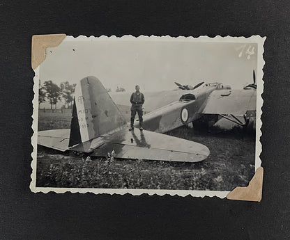 WW2 Tysk Wehrmacht Fotoalbum 1940'erne. MANGE(!) gode billeder fra felttoget i Frankrig. Original.
