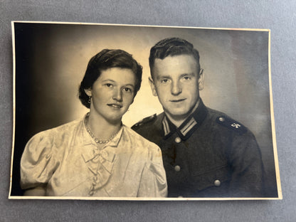 WW2 Tysk Wehrmacht Foto-Postkort. Original.