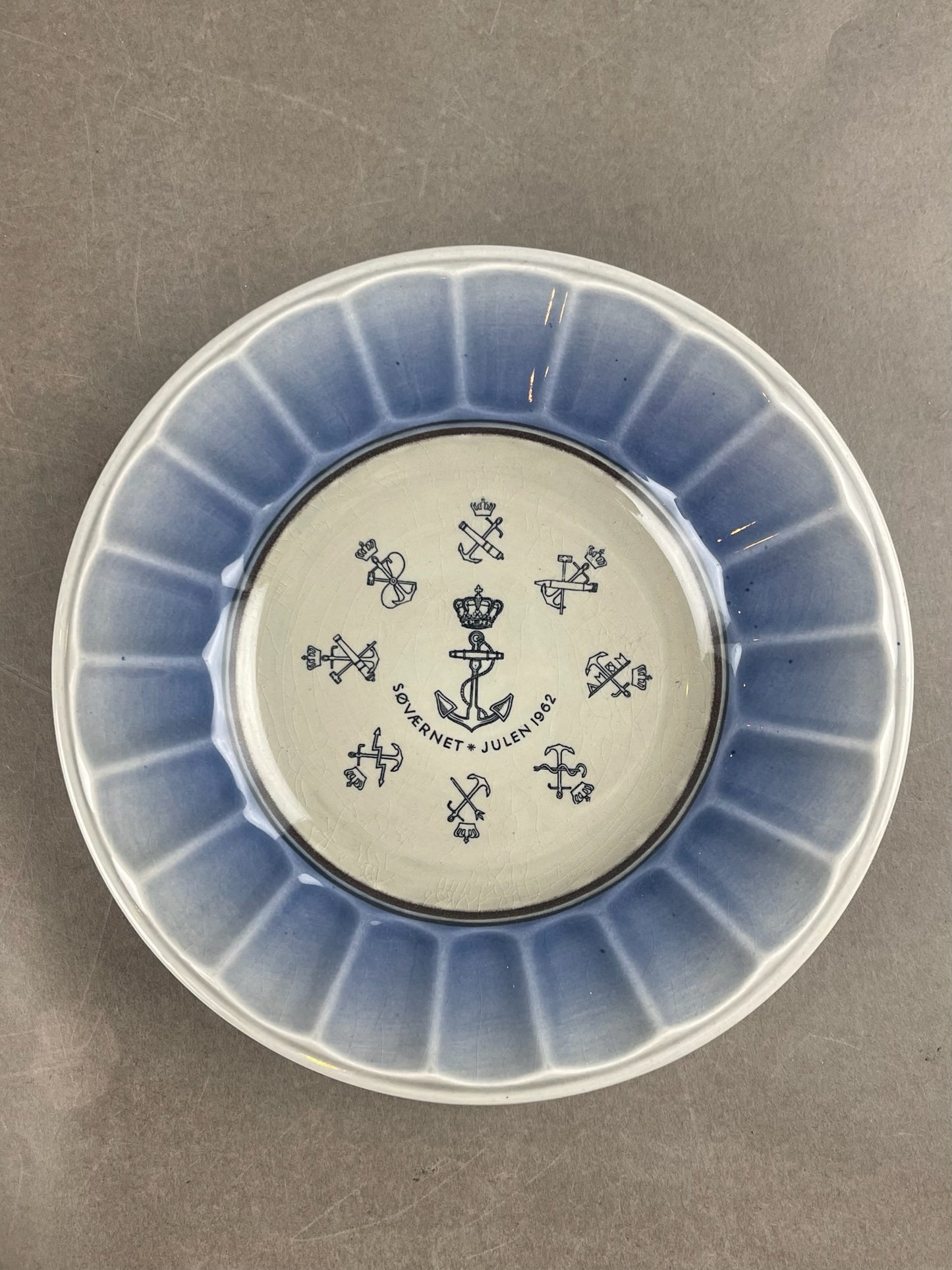 Blandet Lot af Danske militær platter. Original.