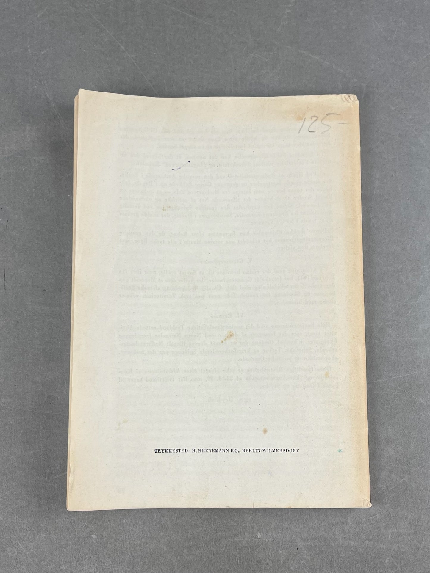 WW2 Tysk/Dansk "Adolf Hitlers Proklamation" Hæfte. Original.