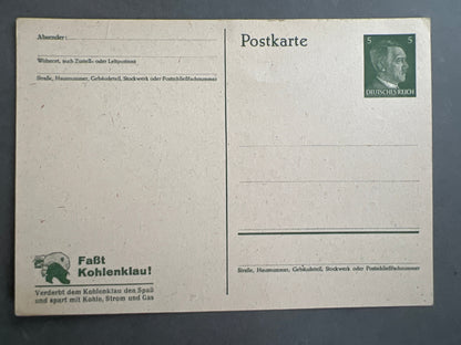 WW2 Tysk Postkort. Original.