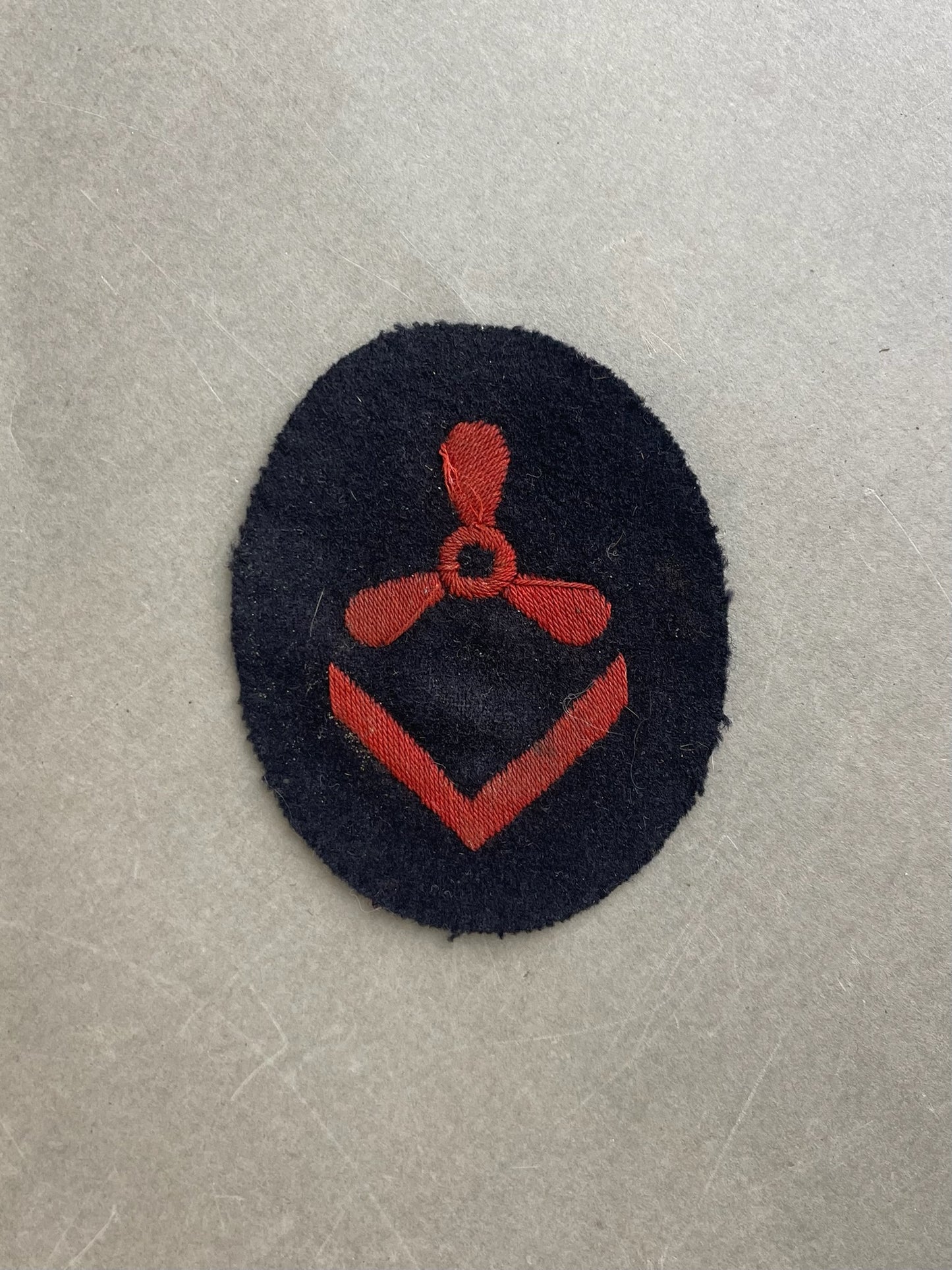 WW2 Tysk Kriegsmarine Specialist Ærmemærke. Med fremstiller stempel. Original.