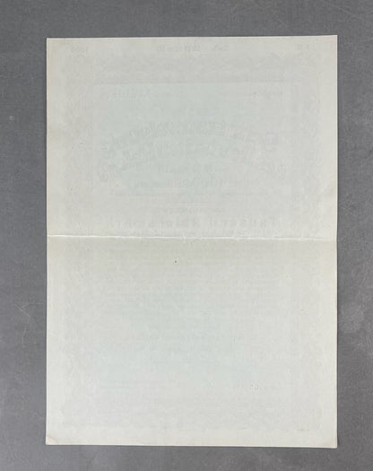 WW2 Tysk Stor Statsobligation "Schatzanweisung" på 1000 Reichsmark. Sjælden. Original.