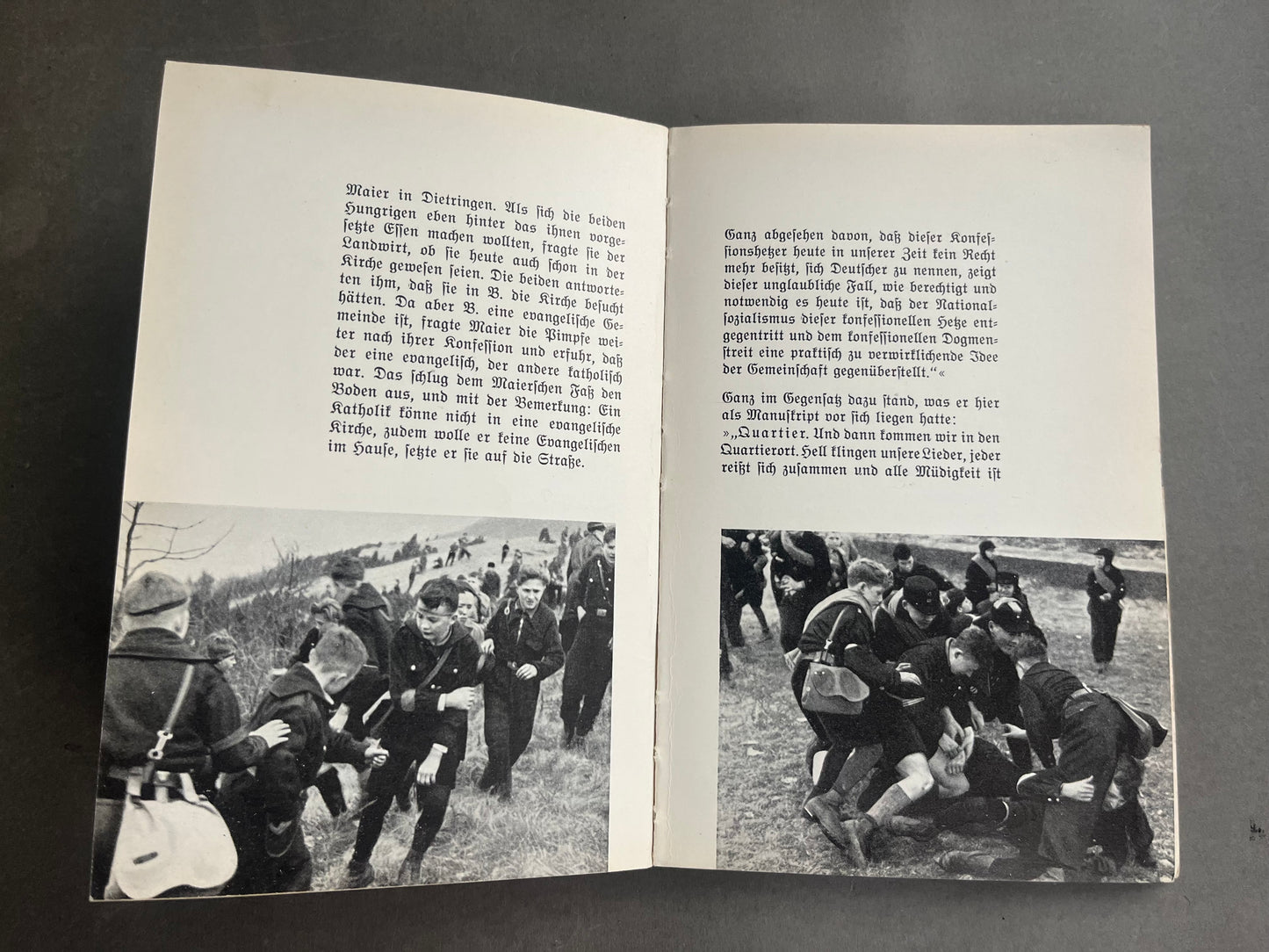 WW2 Tysk HJ Bog. Med Hilsen/Dedikation. Mange gode billeder. Original.
