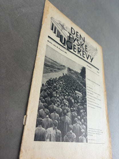 WW2 Dansk Nazistisk "Den Tyske Ugerevy" Blad. Original.