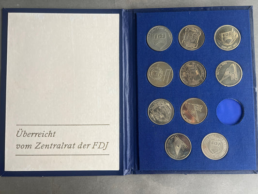 Østtysk DDR Erindringsmønter. Original.