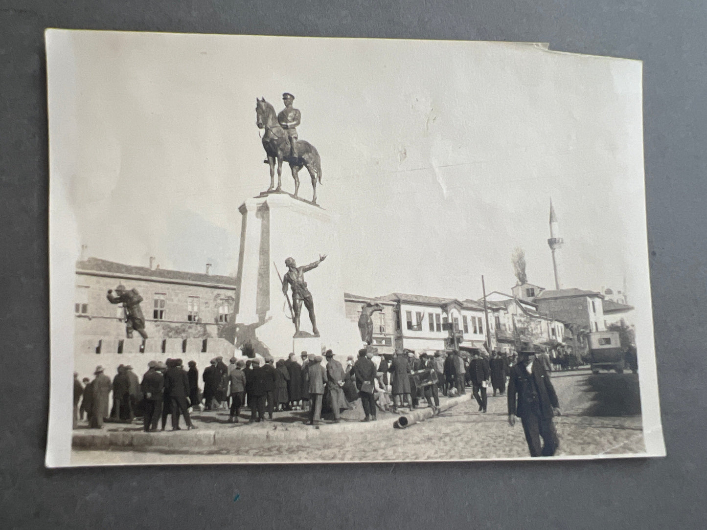 WW2 Tysk Foto af WW1 minde monument. Original