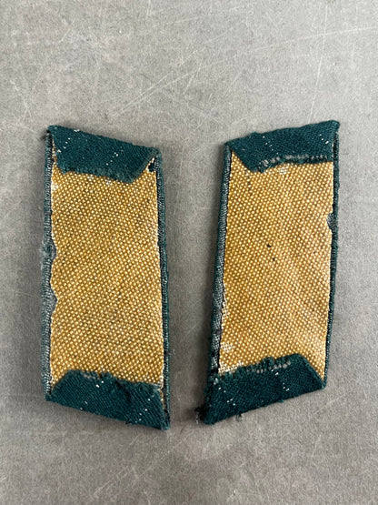 WW2 Tysk Wehrmacht Kravespejle. Til kampuniformen. Har været påsyet. Original.