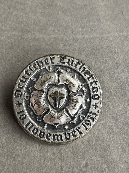 WW2 Tinnie “Deutscher Luthertag 1933”. Original