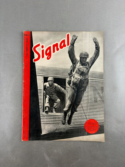 WW2 Tysk Signal Blad. Original.