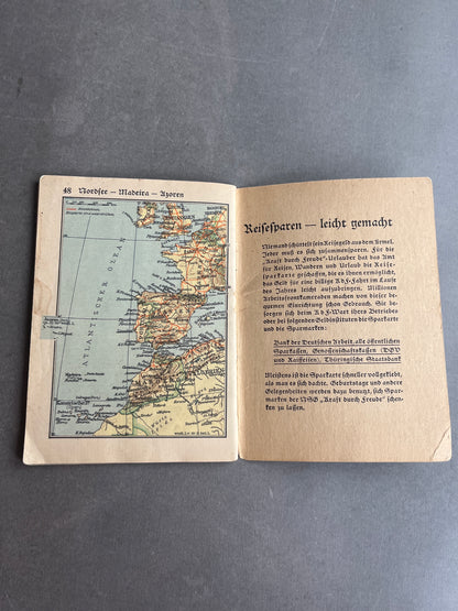 WW2 Tysk DAF “Taschen Atlas”. 48 sider. Original