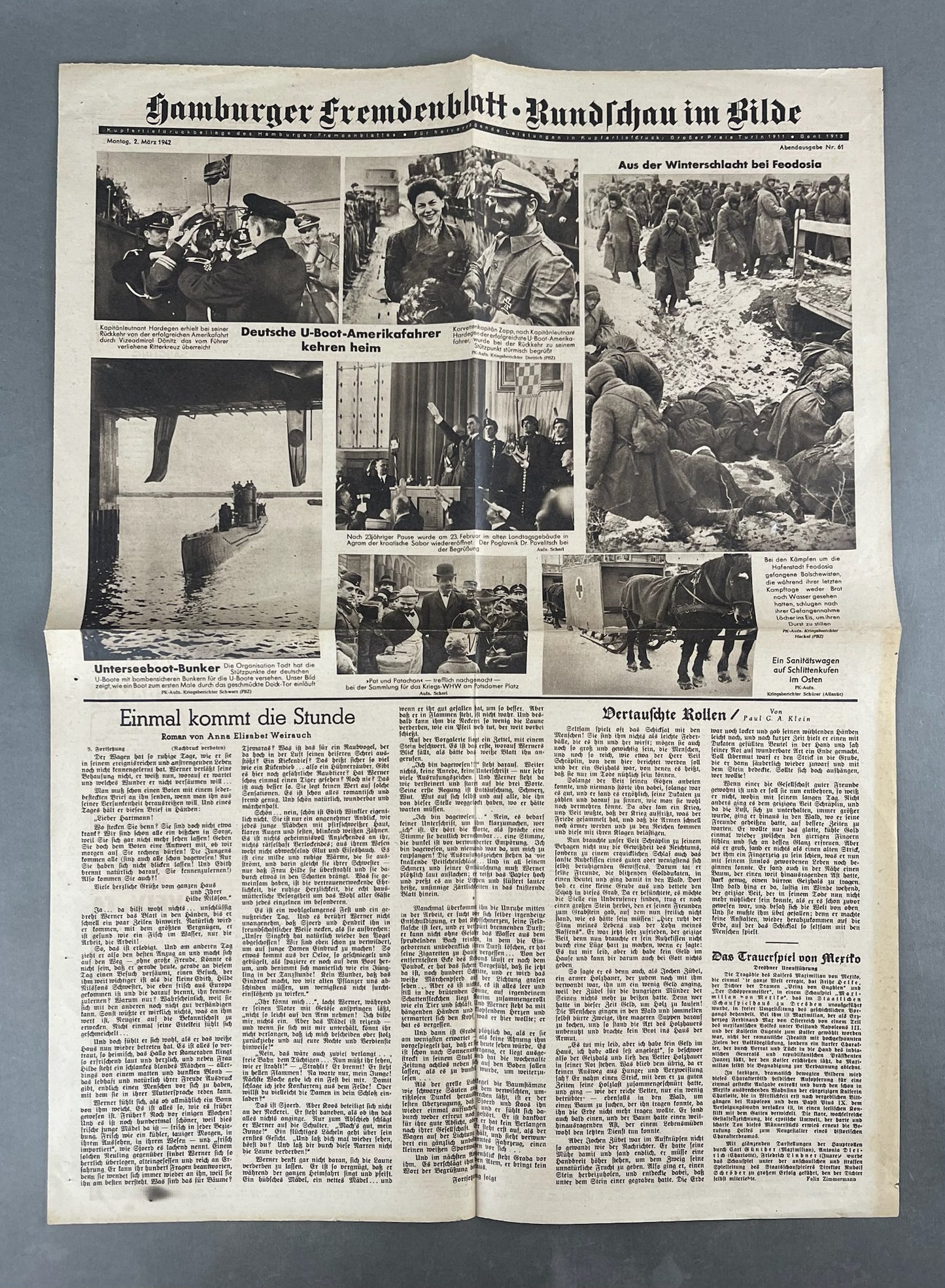 WW2 Tysk Avis/Blad. Original.