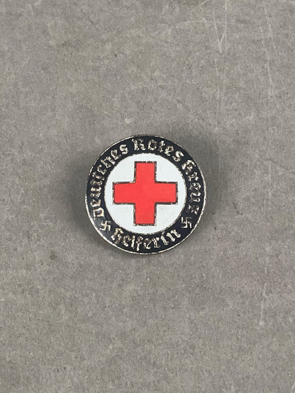 WW2 Tysk DRK (Deutsches Rotes Kreuz) "Helferin" Broche. Original.