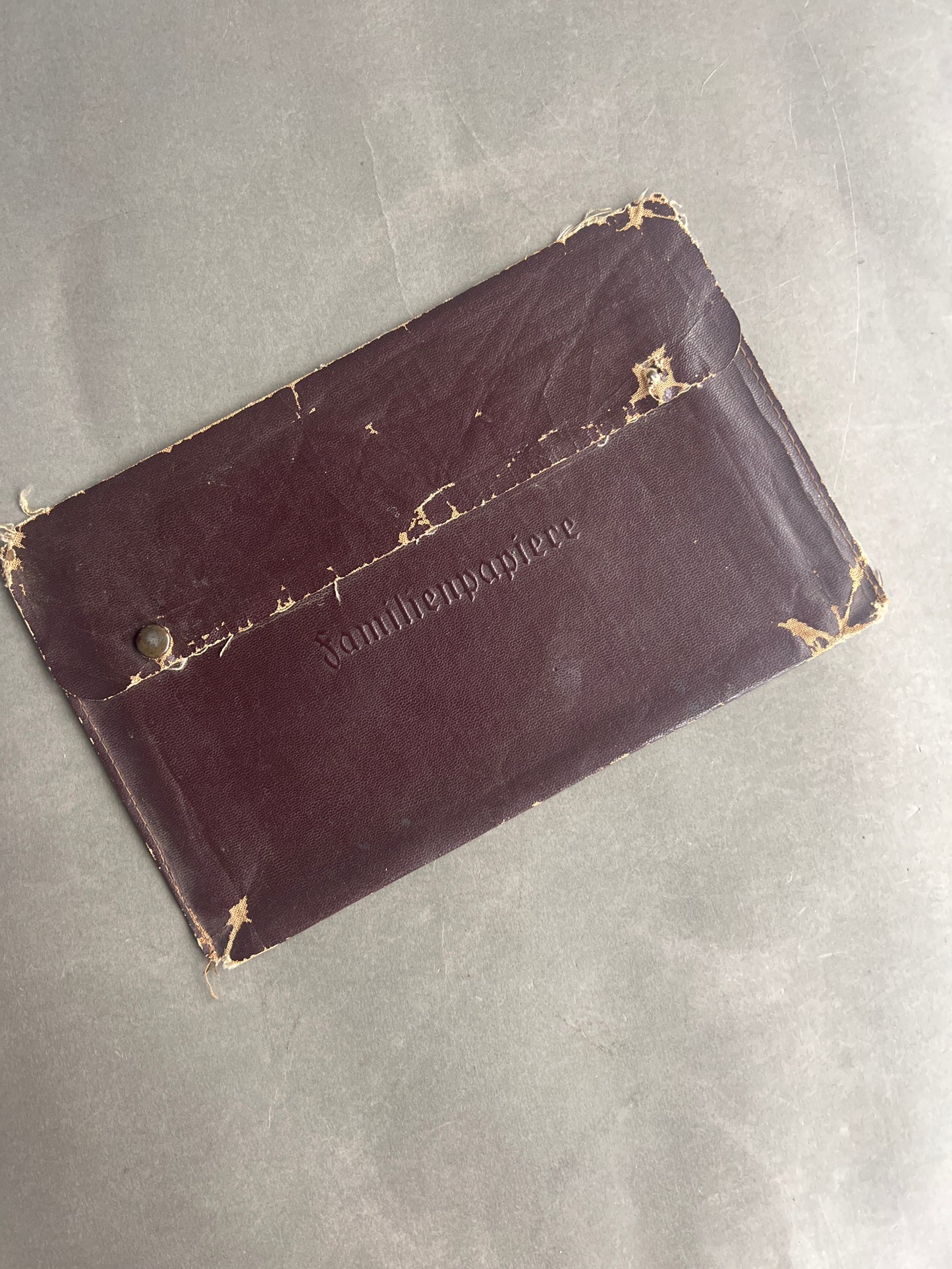 WW2 Tysk "Familienpapiere" Omslag. Til Kennkarte, Medlemsbøger mv. Original.
