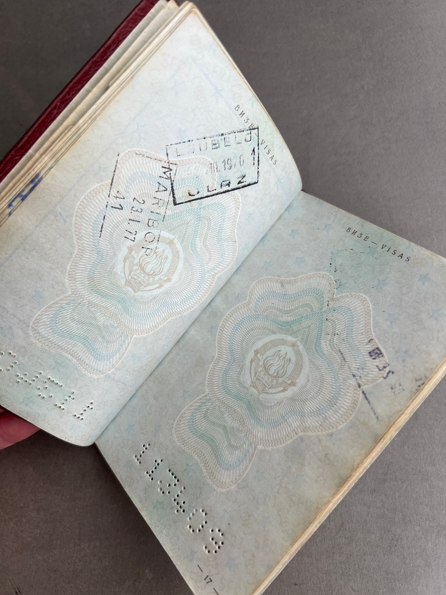 Østtysk DDR Jugoslavisk Pas. Original.