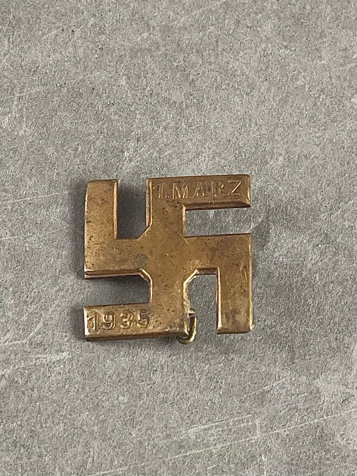 WW2 Tysk Tidlig NSDAP Tinnie fra 1935. Original.