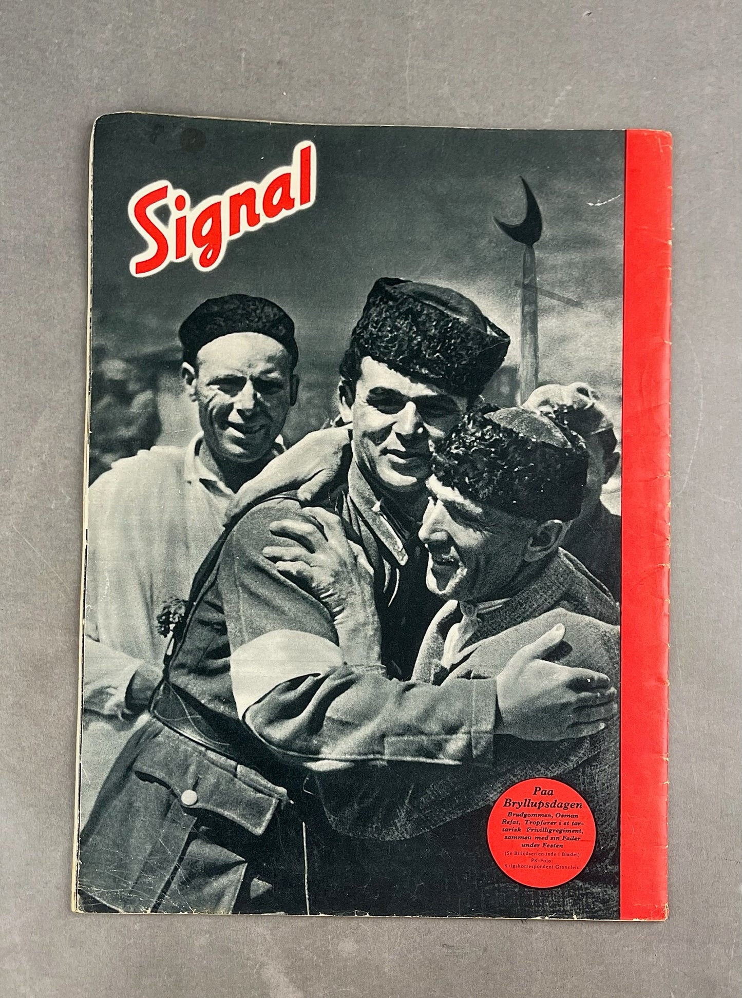 WW2 Tysk Signal Blad. Original.