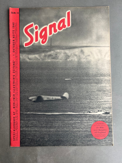 WW2 Tysk/Dansk Signal Blad. Original.