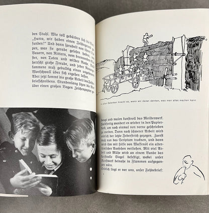 WW2 Tysk HJ Bog. Med dedikation. Gode billeder. Original.