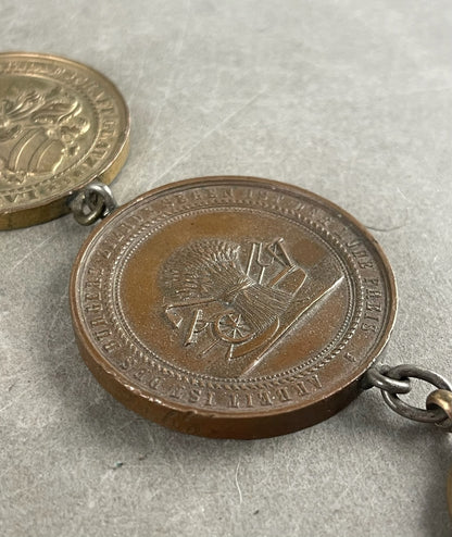 Før-WW1 Armbånd af ældre medaljer/Medaljoner. Original.