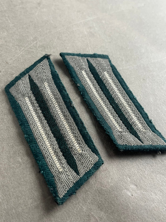 WW2 Tysk Wehrmacht Kravespejle. Til kampuniformen. Har været påsyet. Original.