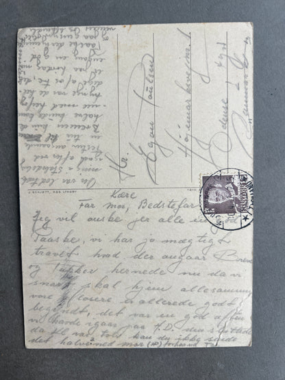 Dansk Militær Postkort. Original.