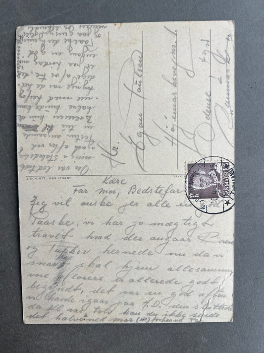 Dansk Militær Postkort. Original.