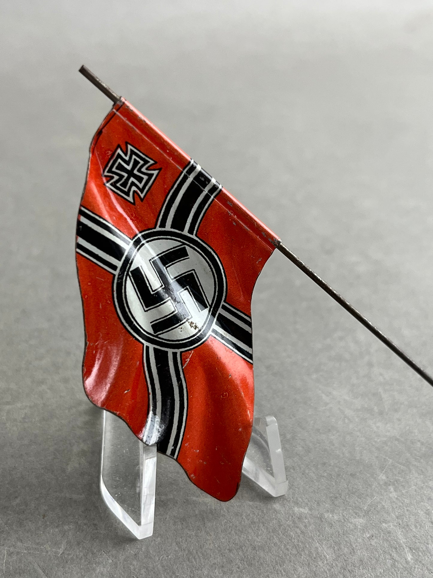 WW2 Tysk Kriegsmarine Lineol Flag. Original.