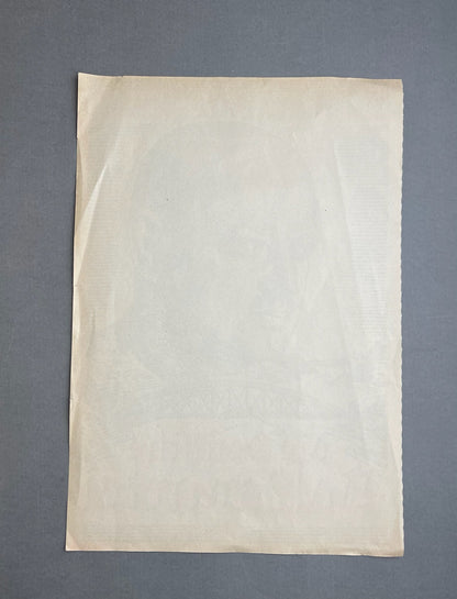 WW1/WW2 Valgplakat / Løbeseddel med Gustav Stresemann. Original.