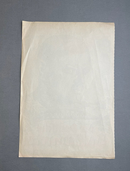 WW1/WW2 Valgplakat / Løbeseddel med Gustav Stresemann. Original.