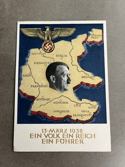 WW2 Tysk AH/NSDAP Postkort. Original.