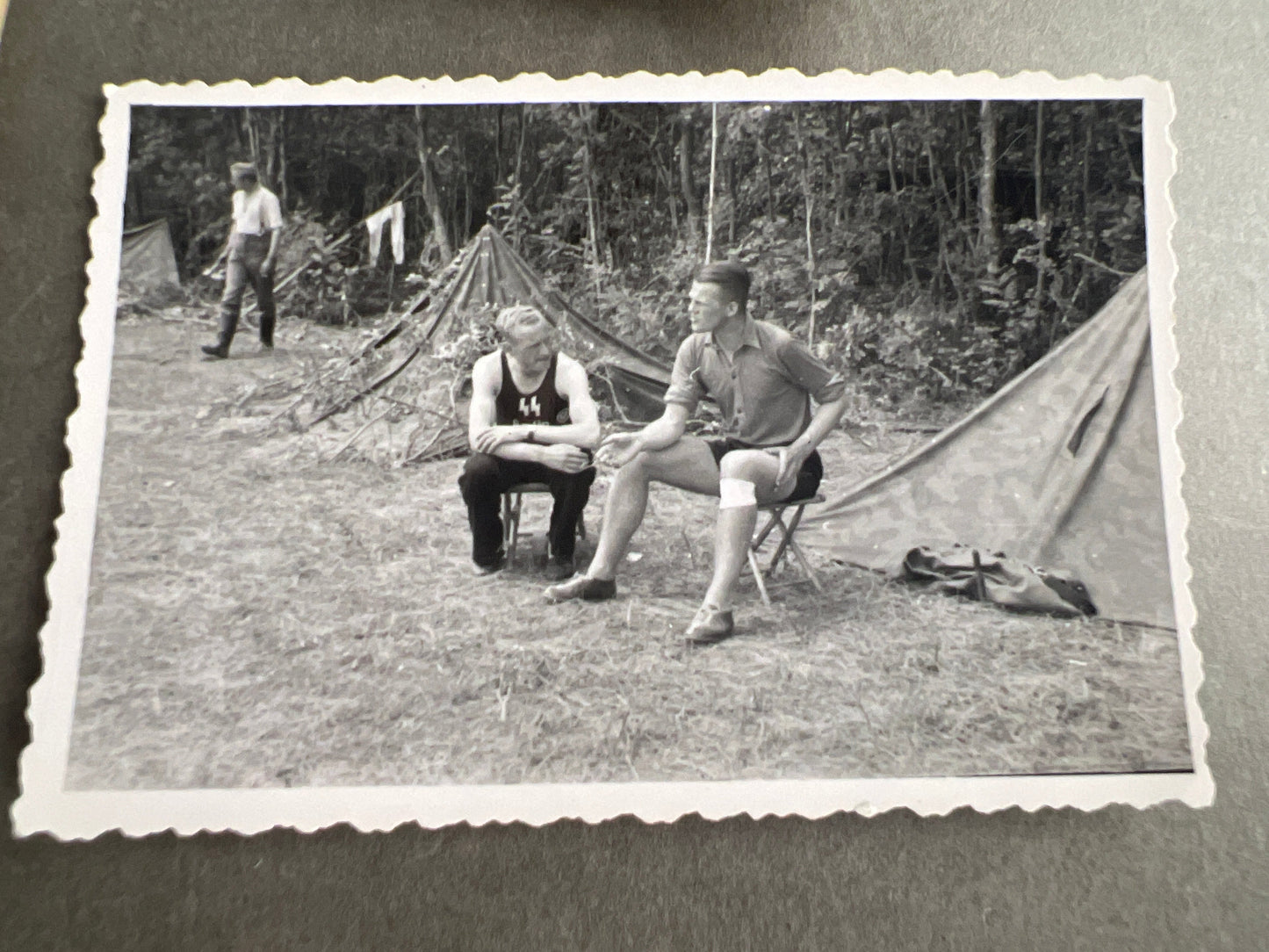 WW2 Tysk Waffen-SS Feldpost og 3 Waffen-SS Fotos. Original.