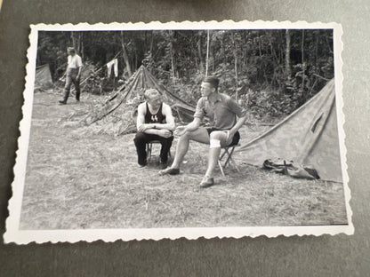 WW2 Tysk Waffen-SS Feldpost og 3 Waffen-SS Fotos. Original.