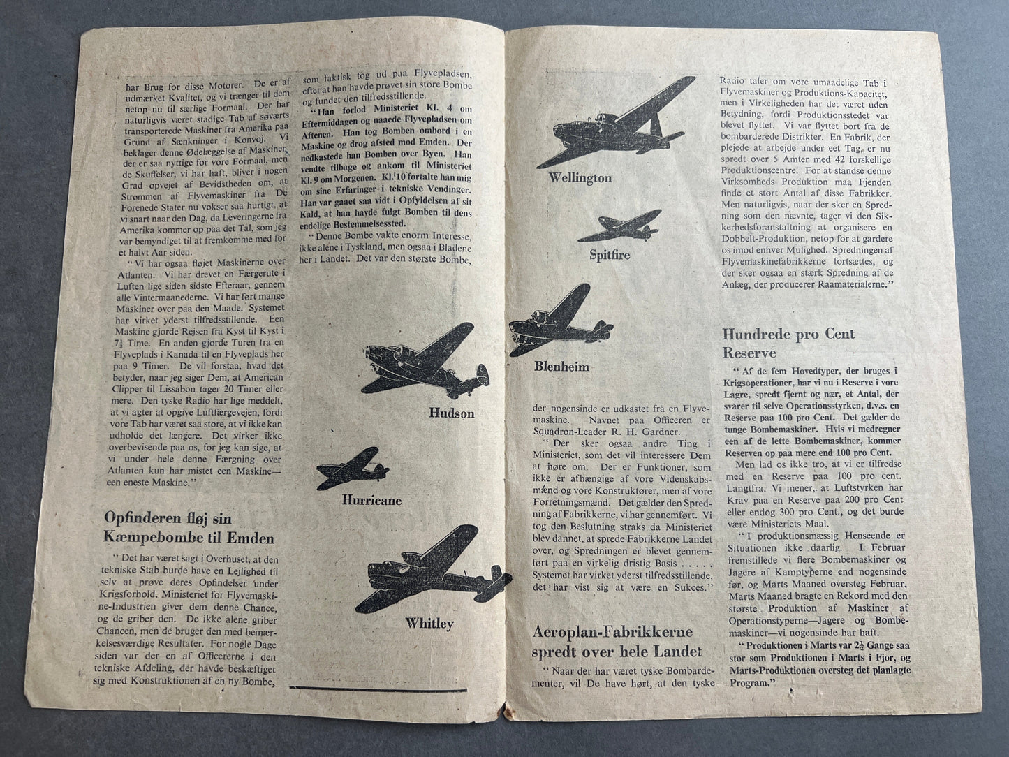 WW2 Dansk Illegalt "hæfte". Original.