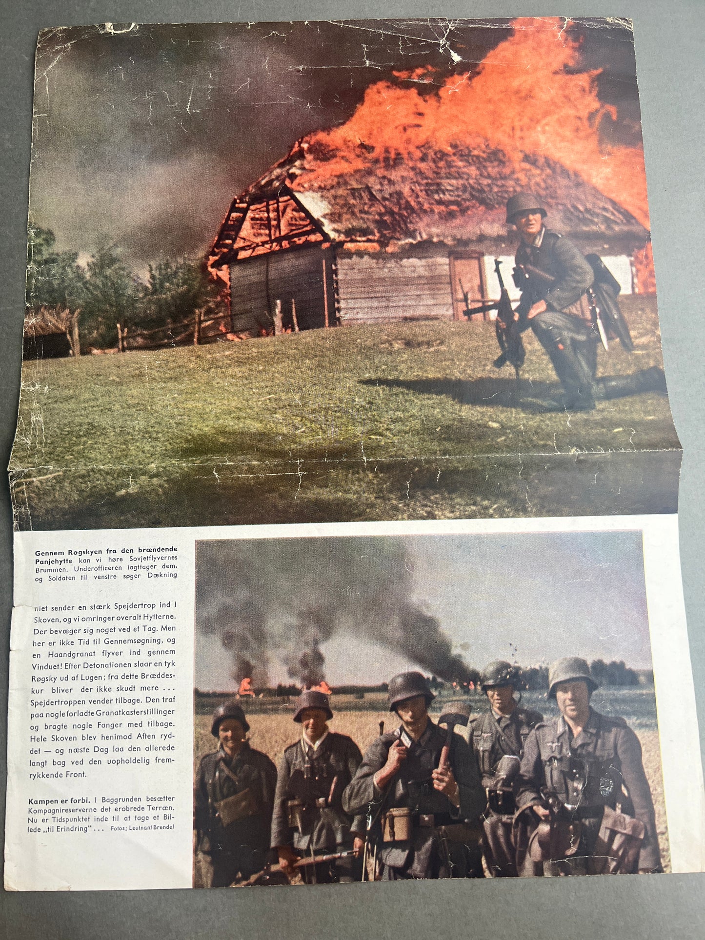 WW2 Tysk Illustrativ side fra et Signal blad. Perfekt til en ramme. Original.