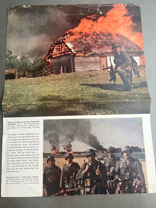 WW2 Tysk Illustrativ side fra et Signal blad. Perfekt til en ramme. Original.