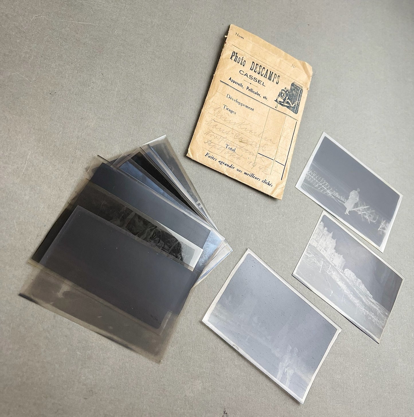 WW2 Tyk Lot af Foto-negativer. Flere gode billeder. Original.