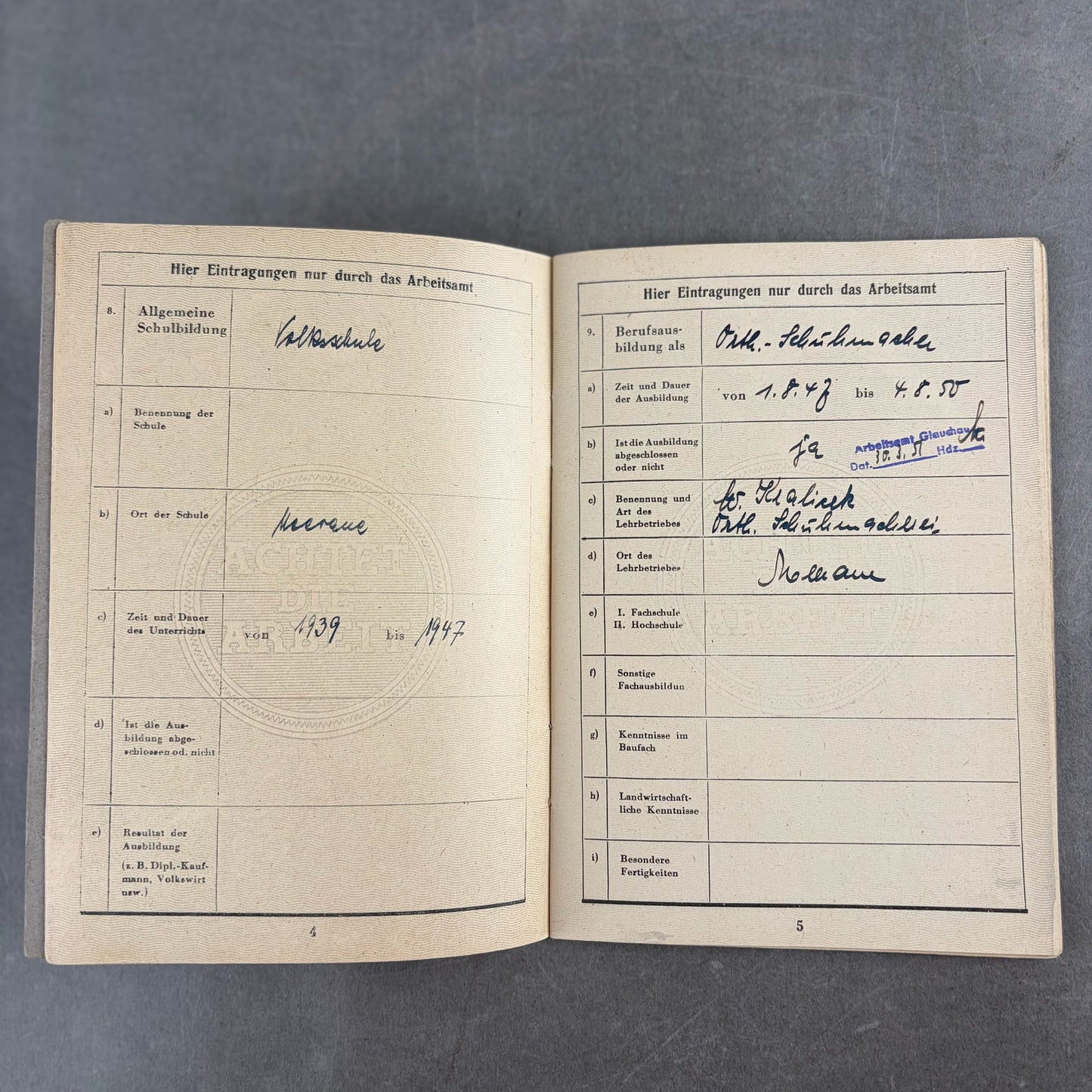 Østtysk DDR Lot af "Medlemsbøger". Original.