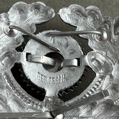 WW2 Tysk Wehrmacht Kasket Egeløv og Korkade. Original.