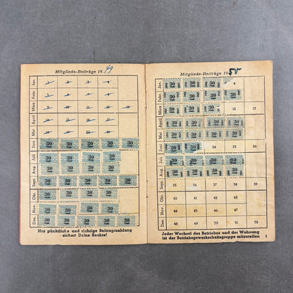 Østtysk DDR Lot af "Medlemsbøger". Original.
