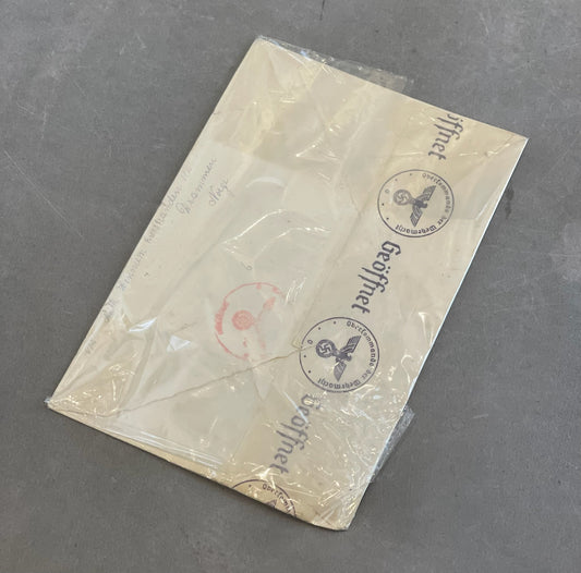 WW2 Brev sendt fra Norge til Danmark. Med censur-tjek. Original.