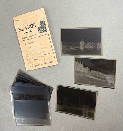 WW2 Tyk Lot af Foto-negativer. Flere gode billeder. Original.
