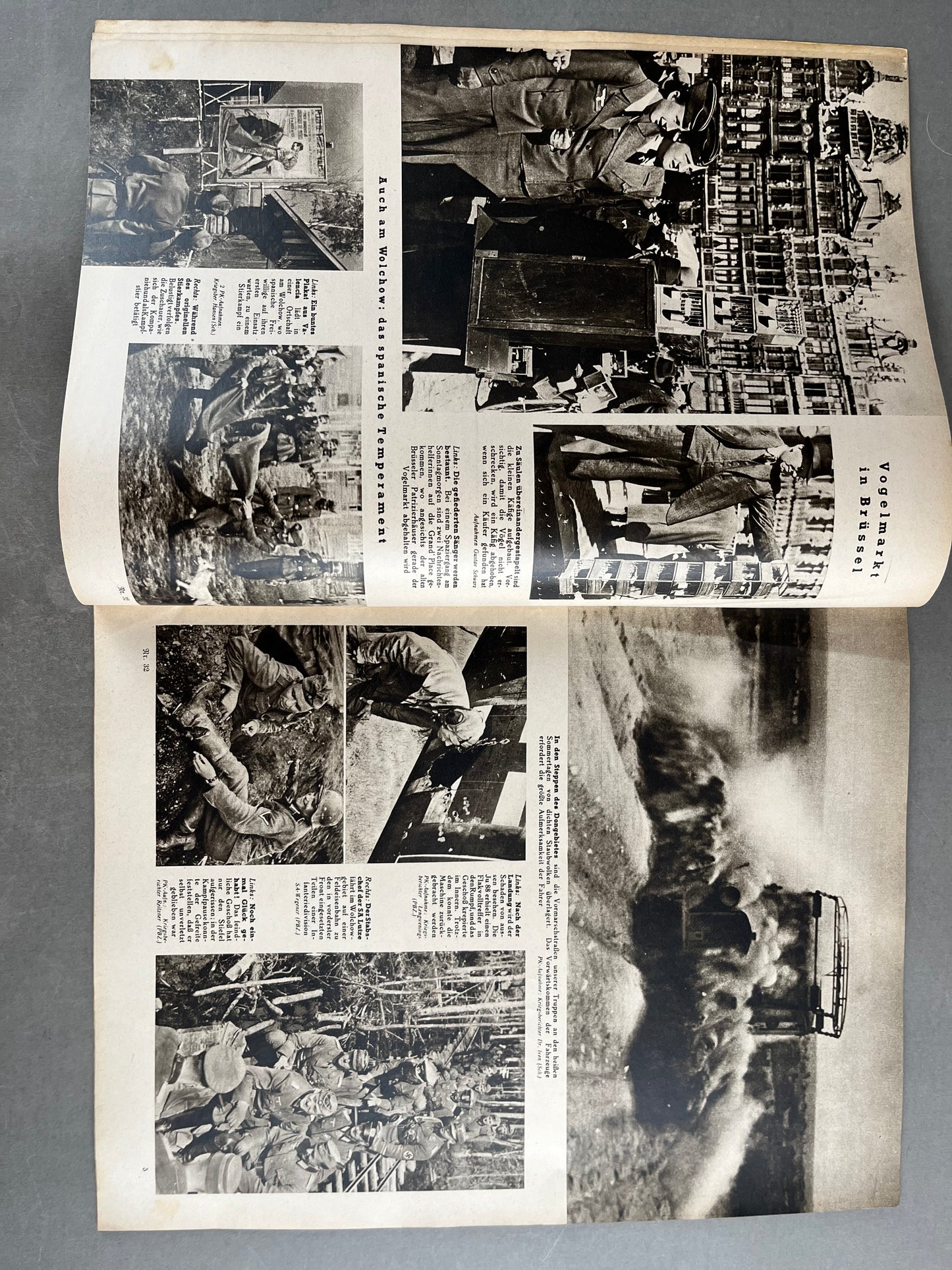 WW2 Tysk "Die Woche" Blad. Original.