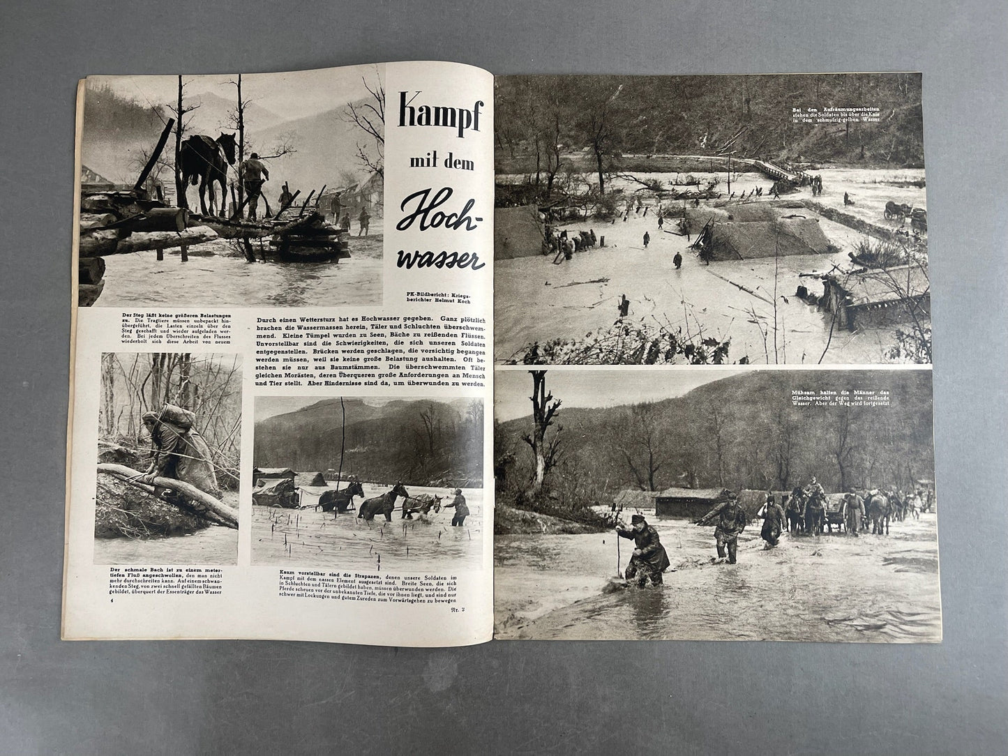 WW2 Tysk "Die Woche" Blad. Original.