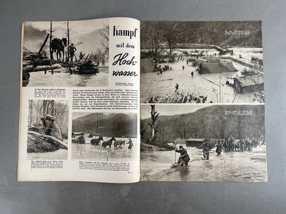WW2 Tysk "Die Woche" Blad. Original.