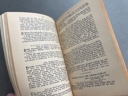 WW1/WW2 Tysk "Deutsches Liederbuch". Original.