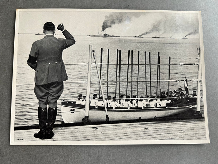 WW2 Tysk "Cigaretten Album" Billede. 12x17 cm. Godt AH/Kriegsmarine motiv. Original.