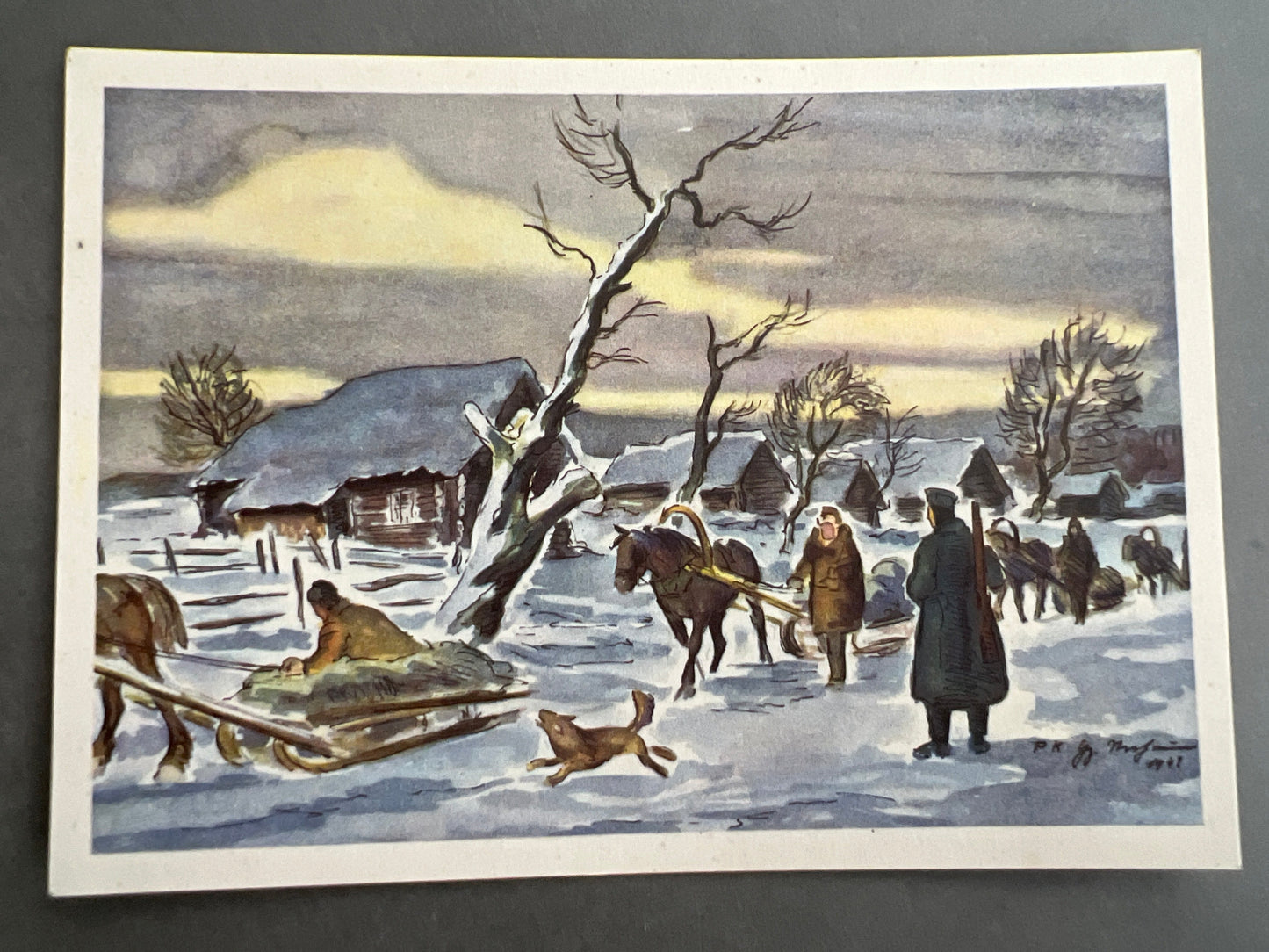 WW2 Tysk Wehrmacht Postkort. Original.
